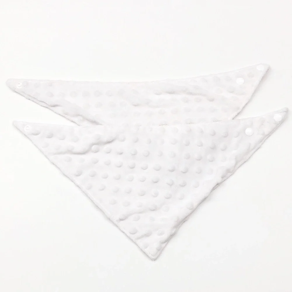 Set of polka dot and princess bibs for baby
